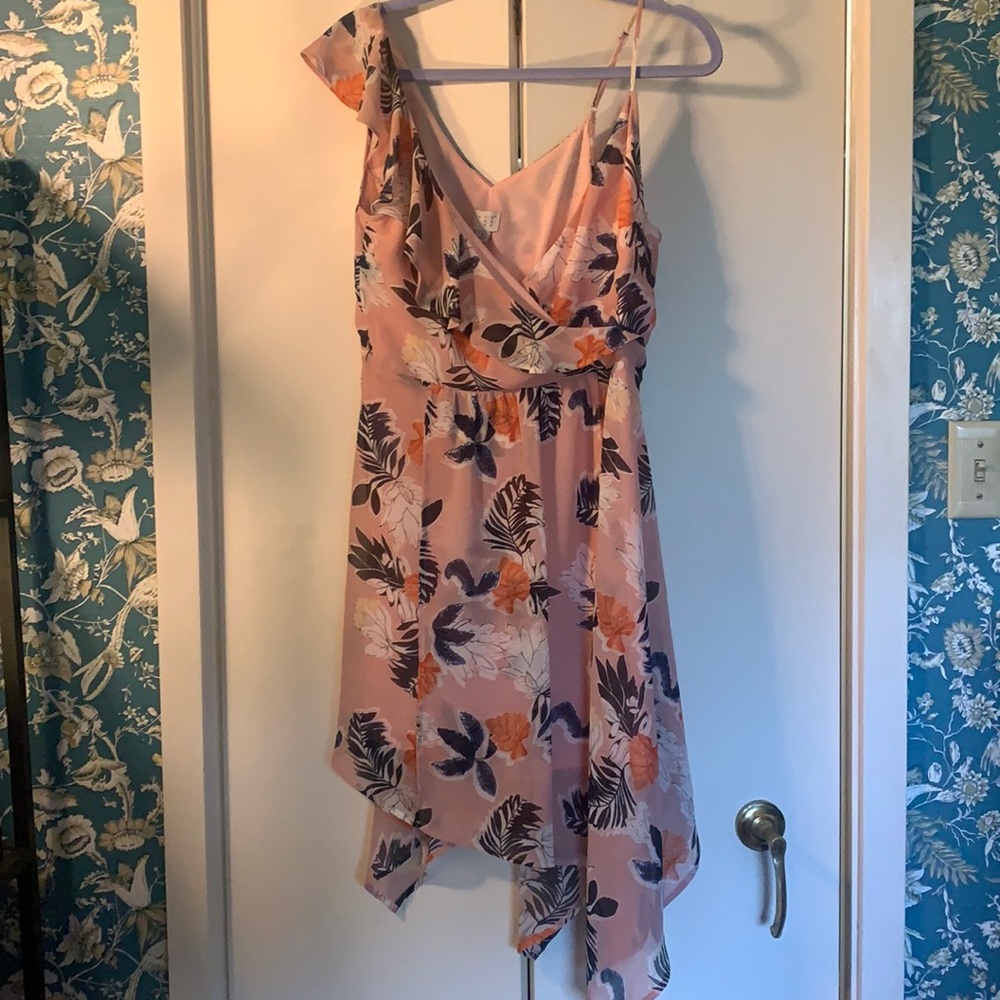 Floral Asymmetrical Dress